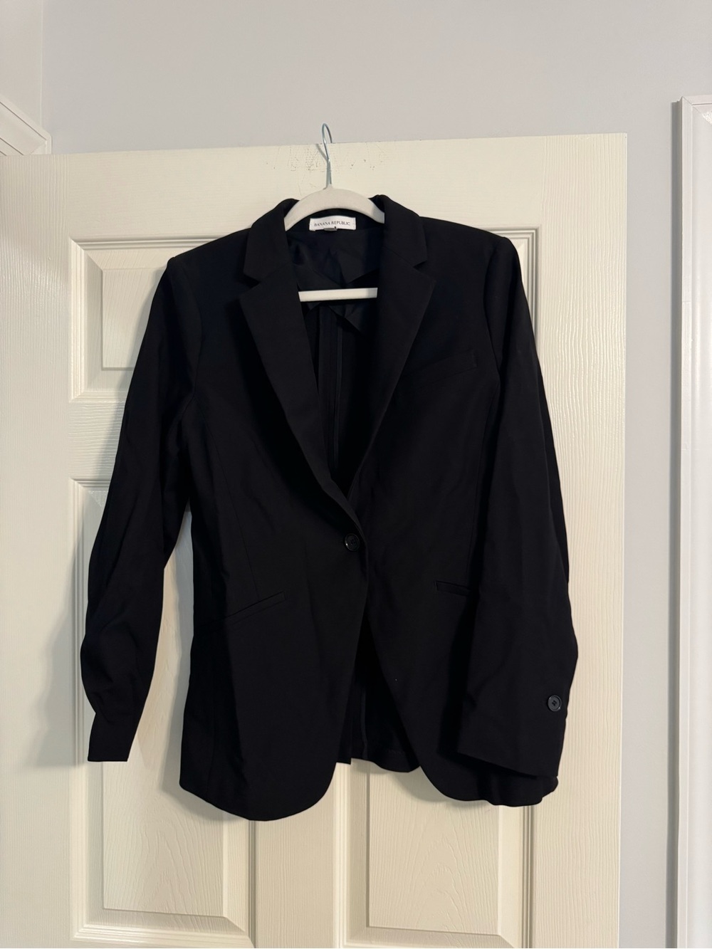 Banana Republic Black Single-Button Blazer